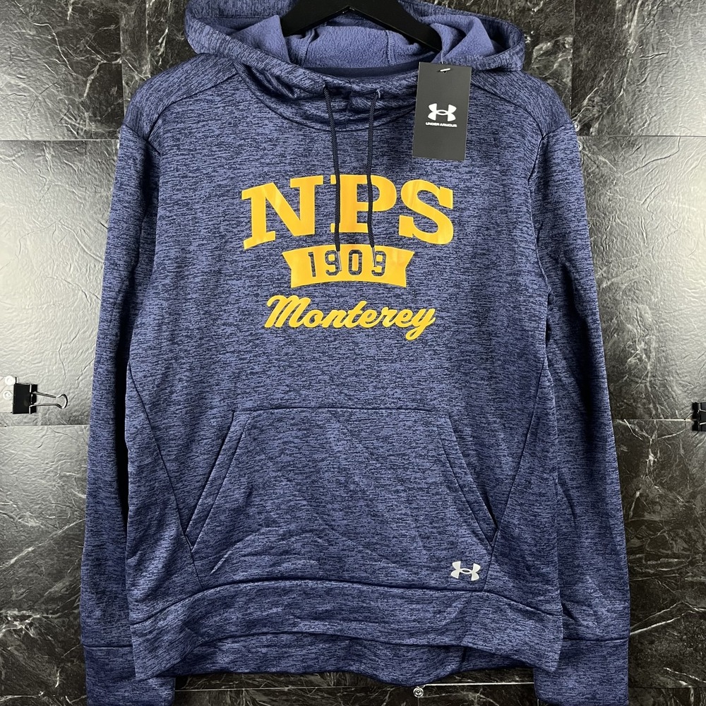 Under Armour Women's Navy NPS Monterey Fleece Hoodie Small -New